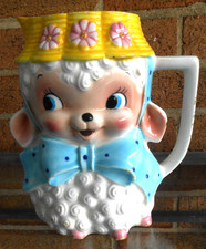 Vintage Rare Brinnco Rubens Original Lamb in a Bonnet Water Pitcher Japan picture