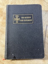 George Lamsa SIGNED Modern New Testament Bible Eastern Aramaic 1940 Im Leather picture