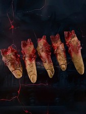 5pcs/1pc Bloody Severed Finger Halloween Horror Prop, Scary Realistic Severed Fi picture