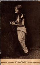 Mary Pickford Silent Film Star Photographic Postcard c1920 Kraus Mfg Co picture