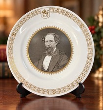 SPODE Charles Dickens Plate 1870 1970 Limited Edition plates Bone China England picture
