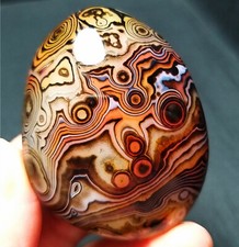  TOP 85.3G Natural Polished Banded Agate stone Madagascar A834 picture