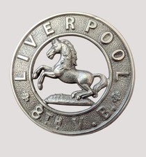 Original 8th Volunteer Bn The King's (Liverpool) Regt White Metal Sporran Badge  picture