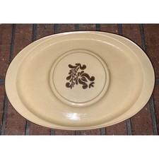 Vintage Pfaltzgraff USA Village 703 Cheese N' Cracker Tray Beige Brown 16