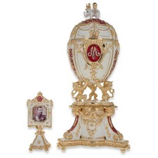1903 Royal Danish Musical Imperial Easter Egg 9.6 Inches picture