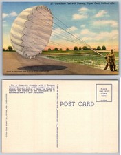 Napier Field Dothan Ala Parachute Test Dummy Postcard picture
