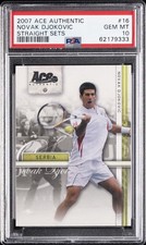 2007 ACE AUTHENTIC STRAIGHT SETS #16 NOVAK DJOKOVIC PSA 10 picture
