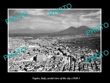 Naples Italy Aerial View Of The City c1940 2 Old Large Historic Photo picture