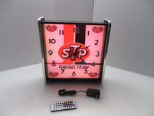 STP Racing Team LED light up Advertising wall clock Brand New picture
