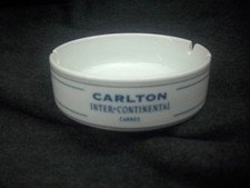 Carlton Inter-Continental Hotel China Cannes Souvenir of France Ceramic Ashtray picture