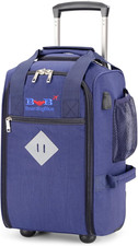 17X10X9 Inches United Airlines Rolling Personal Item under Seat Duffle Bag Lugga picture