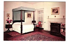Bedroom of Light Horse Harry Lee and wife vintage postcard unposted picture