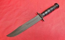 OBO Rare Serated Back Ontario USA Reproducation KA-BAR Military Fighting Knife picture