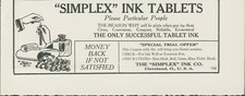 1913 Simplex Ink Tablets Please Particular People Pen Refill Trial Offer Ad SY1 picture