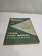 1960-61-62 CHEVROLET TRUCK SERVICE / SHOP / REPAIR MANUAL supplement - original picture