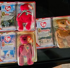 2000 Mcdonalds TY Beanie Babies Lot RARE Osito, Germania & Millennium picture