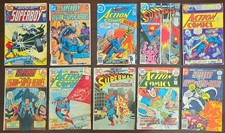 DC Superman Bronze Age Comic Lot 10 Books 1973-1978 Action Superboy Legion picture
