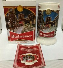2020 Budweiser Holiday stein beer mug from annual Christmas series NEW CONDITION picture