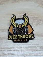 RARE - Dice Throne Mad King Enamel Pin - Only Given Out At Conventions picture