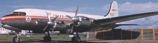 Canadair Four Canada Transport Airplane Mahogany Kiln Dry Wood Model Large New picture