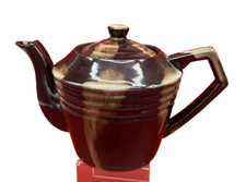 VTG Brown Drip Glaze Pottery 6