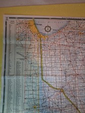 1960's Cities Service gas station map of Indiana picture