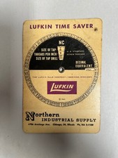 Vtg Lufkin Time Saver Drill Tap Size Selector Guide Slide Rule Calculator (A3) picture