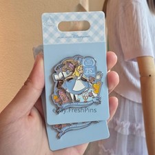 Authentic Disneyland Alice in Wonderland 75th Anniversary Pin HKDL 2026 New picture