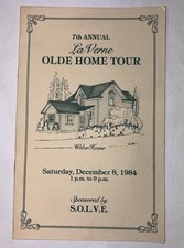 7th Annual La Verne, California Olde Home Tour 1984 Booklet picture