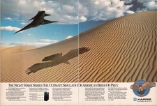 Harris Night Hawk Series Vintage Aerospace Print Ad 1988 Birds of Prey picture