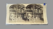 Antique Stereoview Gratiot 4000 HP Engine Calumet Hecla Copper Mine Michigan picture
