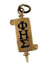 Vintage 10K Yellow Gold Phi Eta Sigma Fraternity Key Pendant 2.1 Grams picture