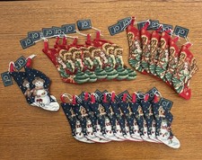 C&F Needlepoint Mini Christmas Stocking Ornaments Lot 24 NWT Kathy Orr Snowman picture