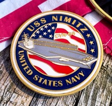 US NAVY Aircraft carrier - USS NIMITZ CVN-68 Naval Challenge Coin ·PERFECT GIFT· picture