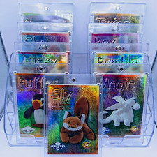 Vintage TY Beanie Babies Official Club Trading Cards Lot 9 Mix Retired Cards picture