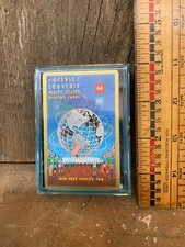 New Stancraft 1964-65 New York Worlds Fair Playing Cards With Case & Sleeve picture