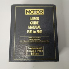Motor Labor Guide Manual 1981 to 2001 Professional Service Trade Edition 18884 picture
