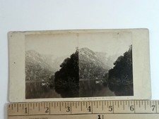 Echo Lake & Mt Lafayette White Mountain Stereoview John P. Soule 1850s picture