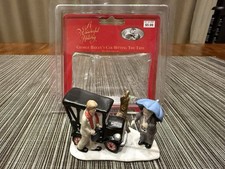 Its A Wonderful Life Holiday Village George Bailey's Car Hitting Tree Figurine picture