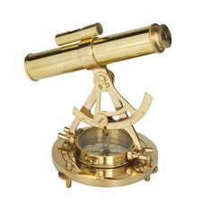 Deco 79 Metal Telescope Compass Base, 8