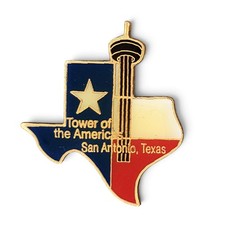 Vintage Tower of the Americas San Antonio Texas Lapel Pin State Flag Souvenir picture