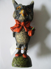 Damaged Debra Schoch for Bethany Lowe Halloween Owl Folk Art picture