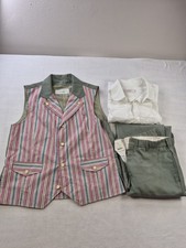 Disney World Magic Kingdom Main Street USA Cast Member Costume Uniform 3pc Mens picture