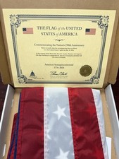 America 250 US Flag Nylon, Flown over the US Capitol on 7/4/26 w/ Certificate picture