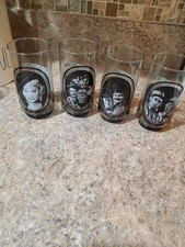 Vintage 1979 Arby's Collector Series Movie Star Drinking Glasses Set of 4 picture