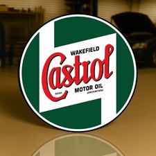 CASTROL WAKEFIELD MOTOR OIL –  Vintage Heavy Metal Sign  (XL – 19.7” / 50 cm) picture