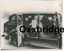 EARLY RADIO NBC Mobile Transmitter Car 1932 Charles Lindbergh Kidnapping Live picture