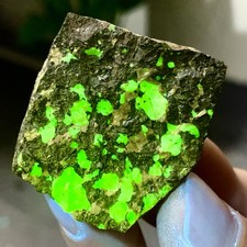 64G Natural willemite with Hyalite Mineral Specimen with UV Fluorescence picture