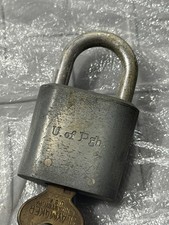 Vintage Slaymaker Lock With Keys University Of Pittsburgh U Of P - 1940s 1950s picture