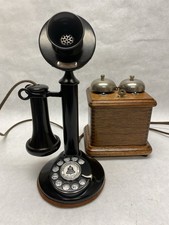 Western Electric Candlestick Telephone with Cow Bells Restored Working picture